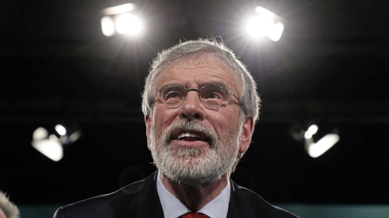 Sinn F&eacute;in President Gerry Adams addressing his party&#39;s Ard Fheis in Dublin on Saturday. Picture by Brian Lawless, Press Association 