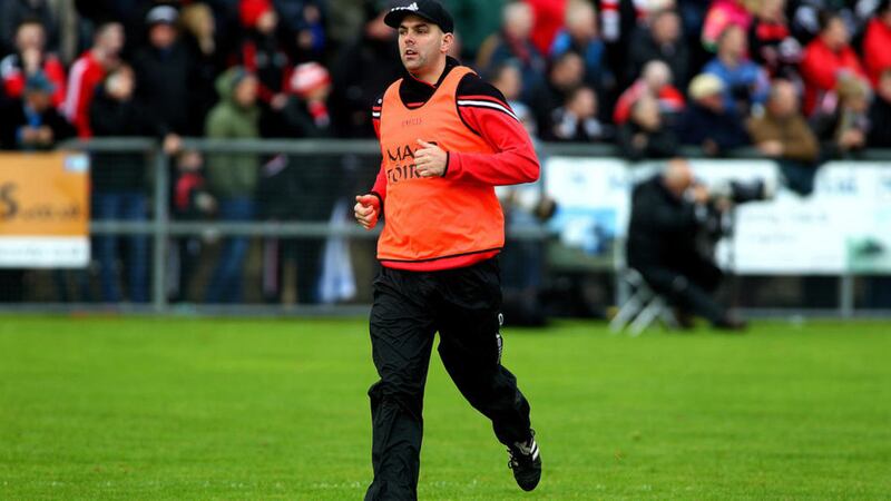 Johnny Campbell has led Loughgiel Shamrocks to the county title in his first year in charge <br /> Picture by S&eacute;amus Loughran