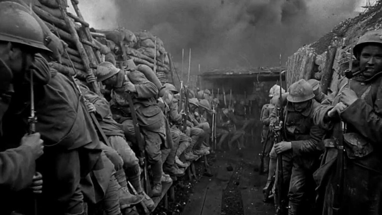 Paths of Glory is set in the trenches of France a century ago