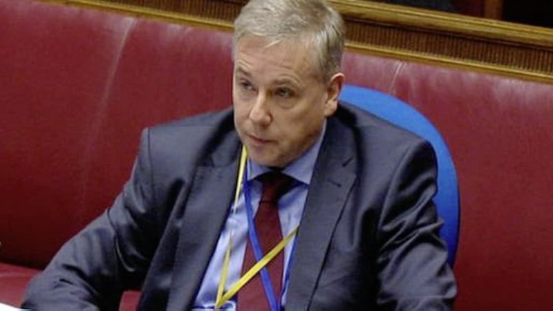 Michael Woods yesterday appearing before the RHI Inquiry 