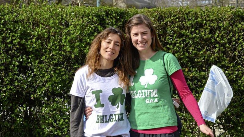 Aisling Fenton and Anay Rios made a 30-hour journey by train to reduce emissions when they played in Vienna in 2019. 