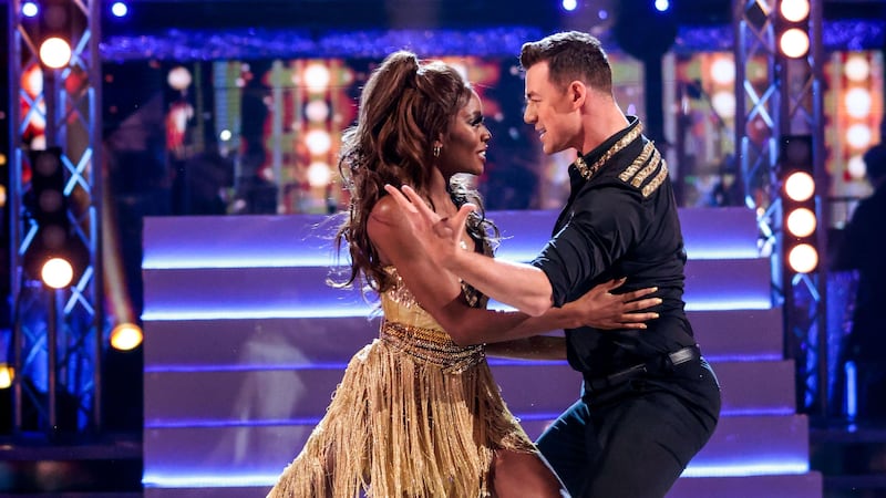 The TV presenter and her partner Kai Widdrington made it through to the show’s semi-finals after winning last week’s dance-off.