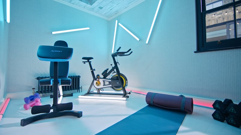 The property is fitted with its own gym