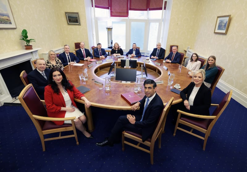 Mr Sunak and Mr Heaton-Harris met members of the newly formed Stormont Executive