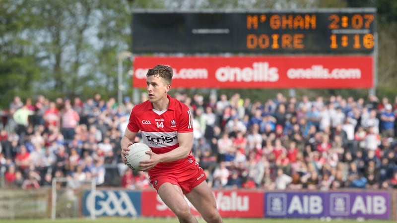 Shane McGuigan was man of the match in all three of Derry's games in Ulster. Picture: Margaret McLaughlin