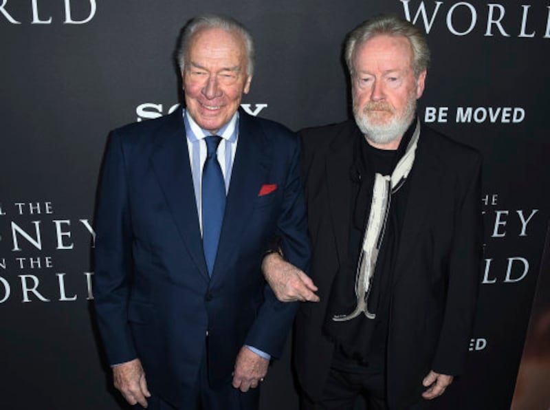 Scott with Christopher Plummer at the world premiere