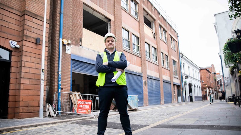 The Foundry's general manager, Jim Crawford-Smyth, pictured outside the Hill Street venue, where work has started on a new 20-bed boutique hotel.