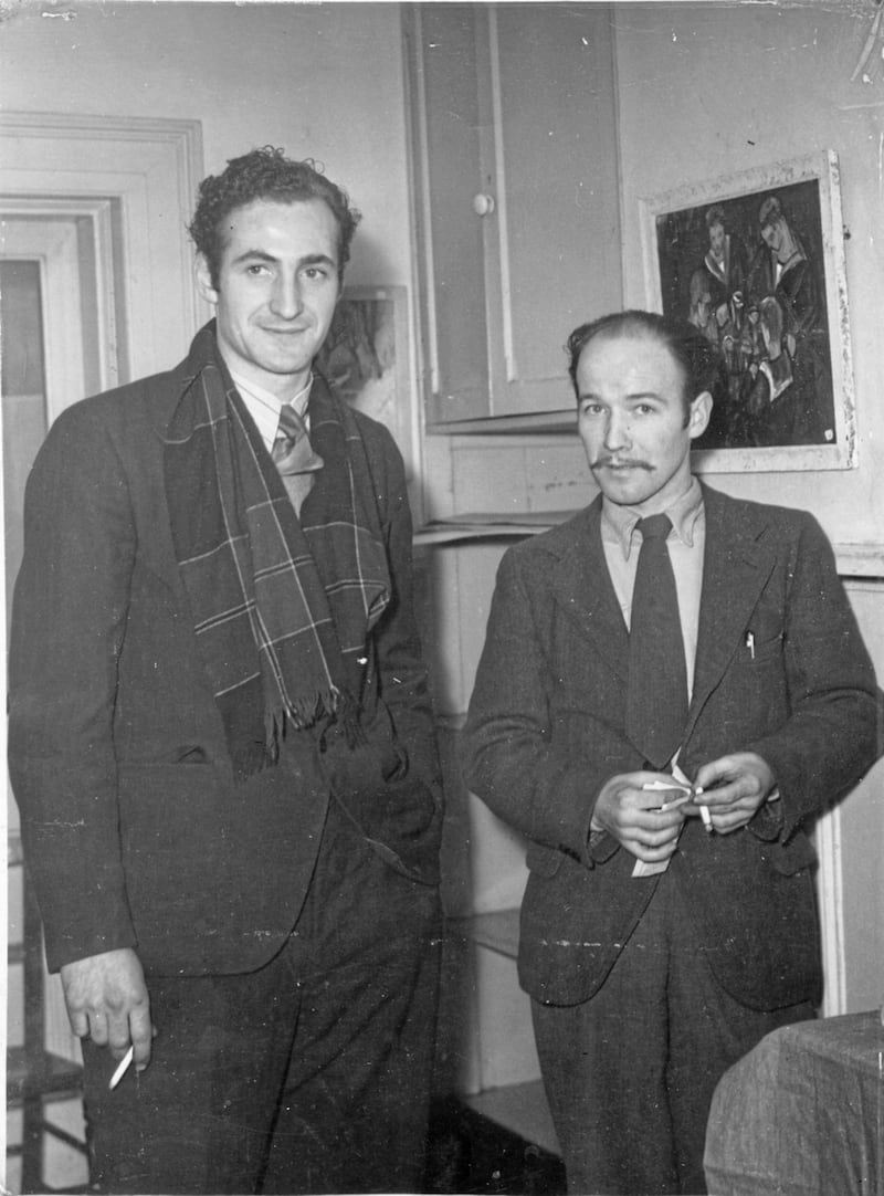 Daniel O&#39;Neill (left) with Gerard Dillon in 1943 