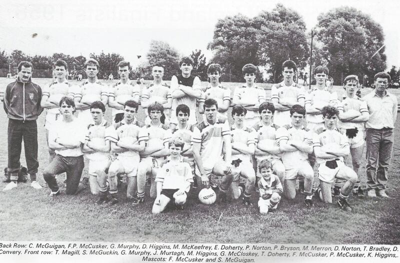 Glen's Derry minor championship winning team from 1987. They were the first side from the club to win the minor title in the same year that the seniors annexed a Division One title and a Sean Larkin Cup, but it didn't translate into the ultimate success.