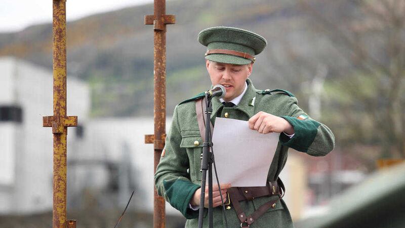 The Easter Rising parade at Milltown Cemetery. Picture by Cliff Donaldson 