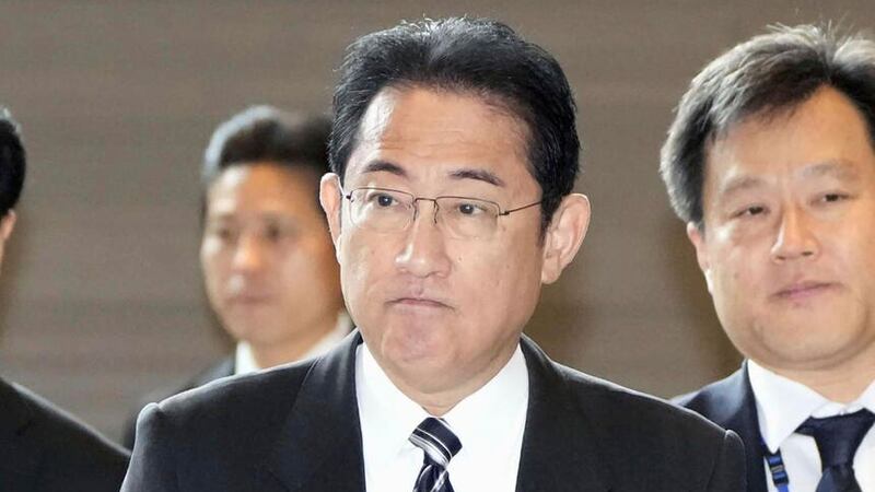 Japan’s Prime Minister Fumio Kishida. North Korea has notified neighbouring Japan that it plans to launch a satellite in the coming days (Kyodo News via AP/PA)