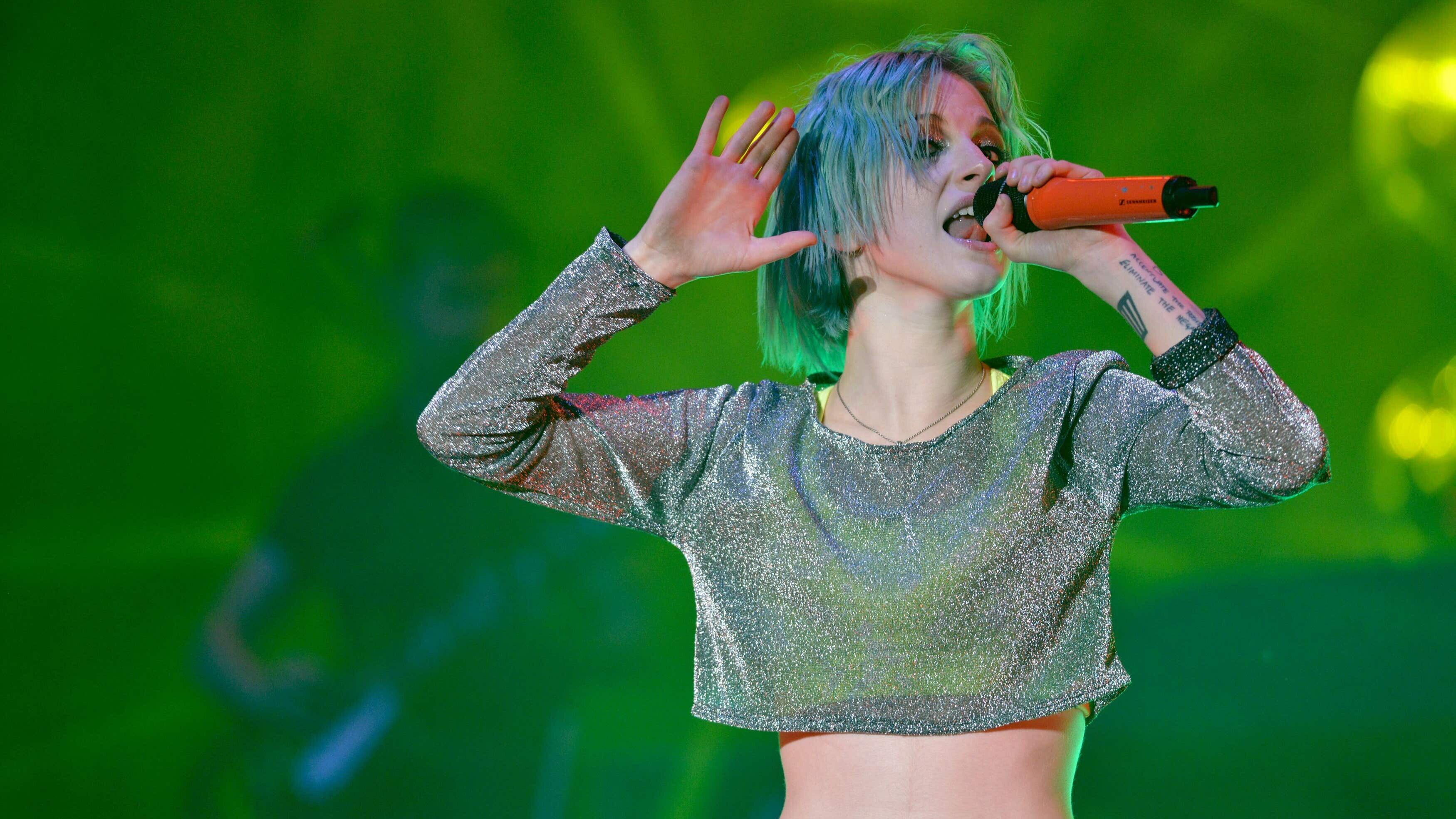 Hayley Williams of Paramore has had a lung infection (Lewis Stickley/PA)
