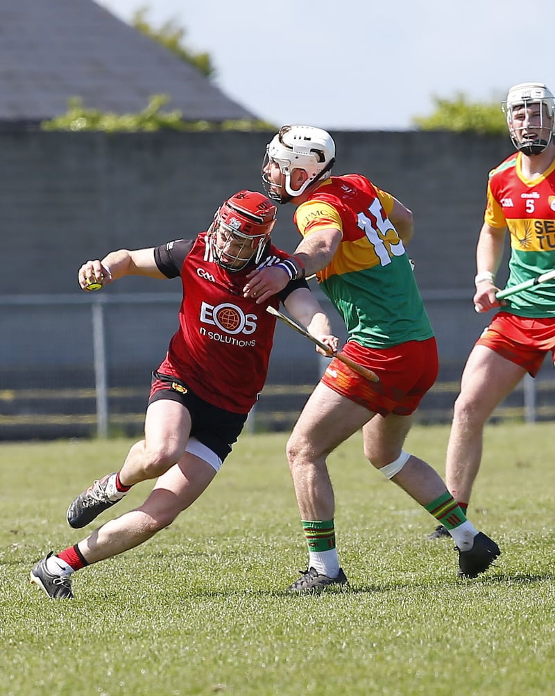 Darragh Mallon in action for Down during their Joe McDonagh Cup clash with Carlow. Picture by Philip Walsh