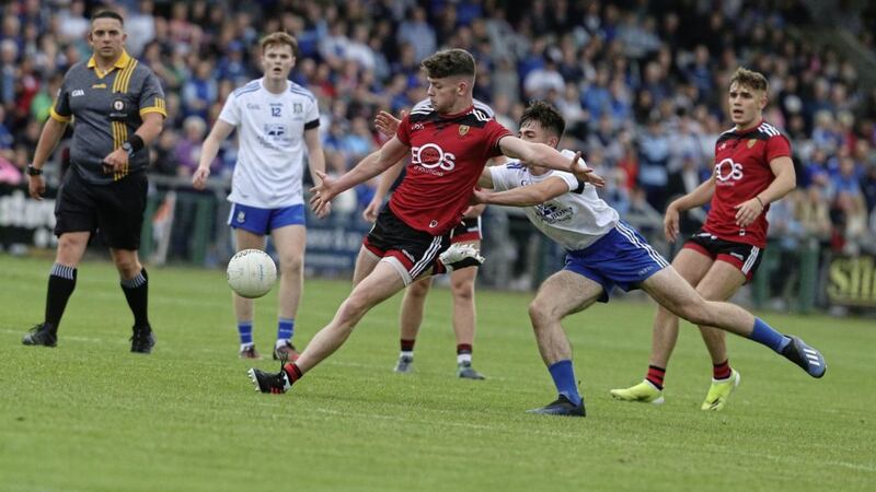 Down U20s edged out Monaghan in the provincial decider and will now face Roscommon in the All-Ireland semi-finals Picture by Hugh Russell 