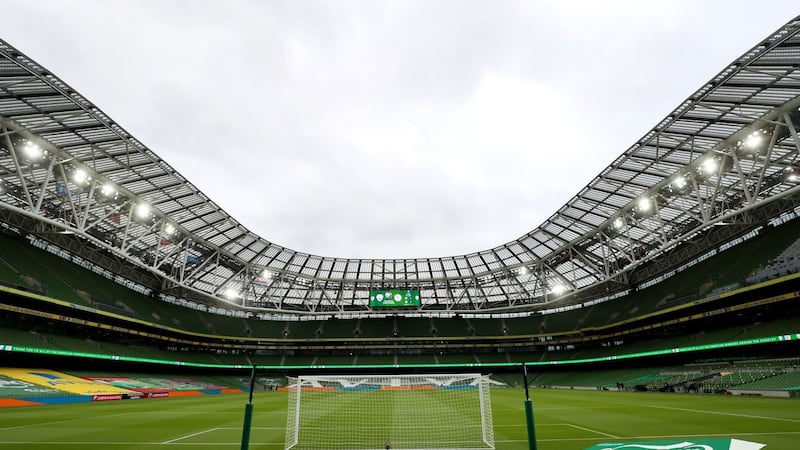 Dublin's Aviva Stadium could be among the venues to host matches if the joint UK and Ireland Euro 2028 bid is successful      Picture: PA&nbsp;