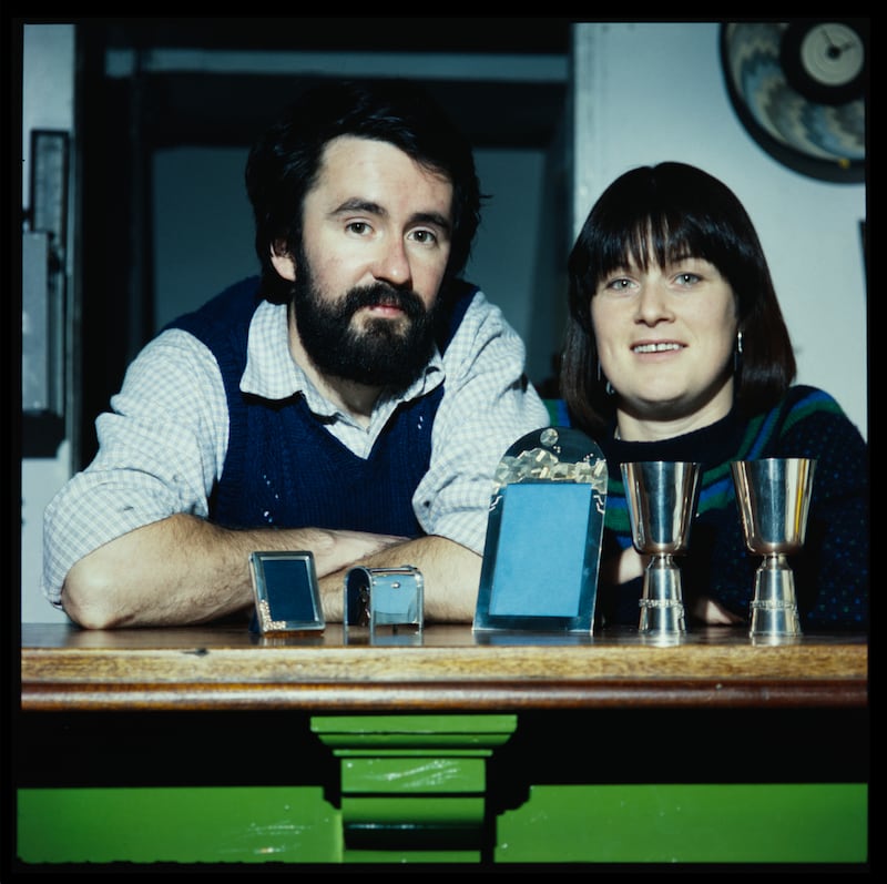 Bill and Christina Steenson, who founded the jewellery business in Glenarm in 1976.