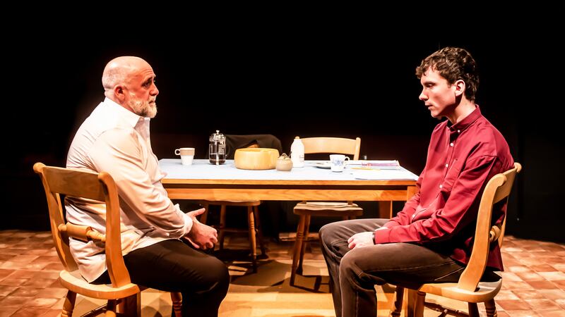 Stephen Kennedy and Matthew Blaney in David Ireland's Not Now. Picture by Lidia Crisafulli