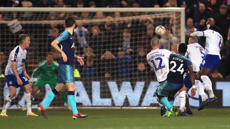 The goal broke the deadlock in Spurs’ game at Tranmer Rovers, and in some style too.