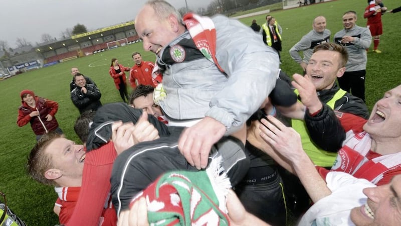 Tommy Breslin has returned for another short stint as Cliftonville manager  