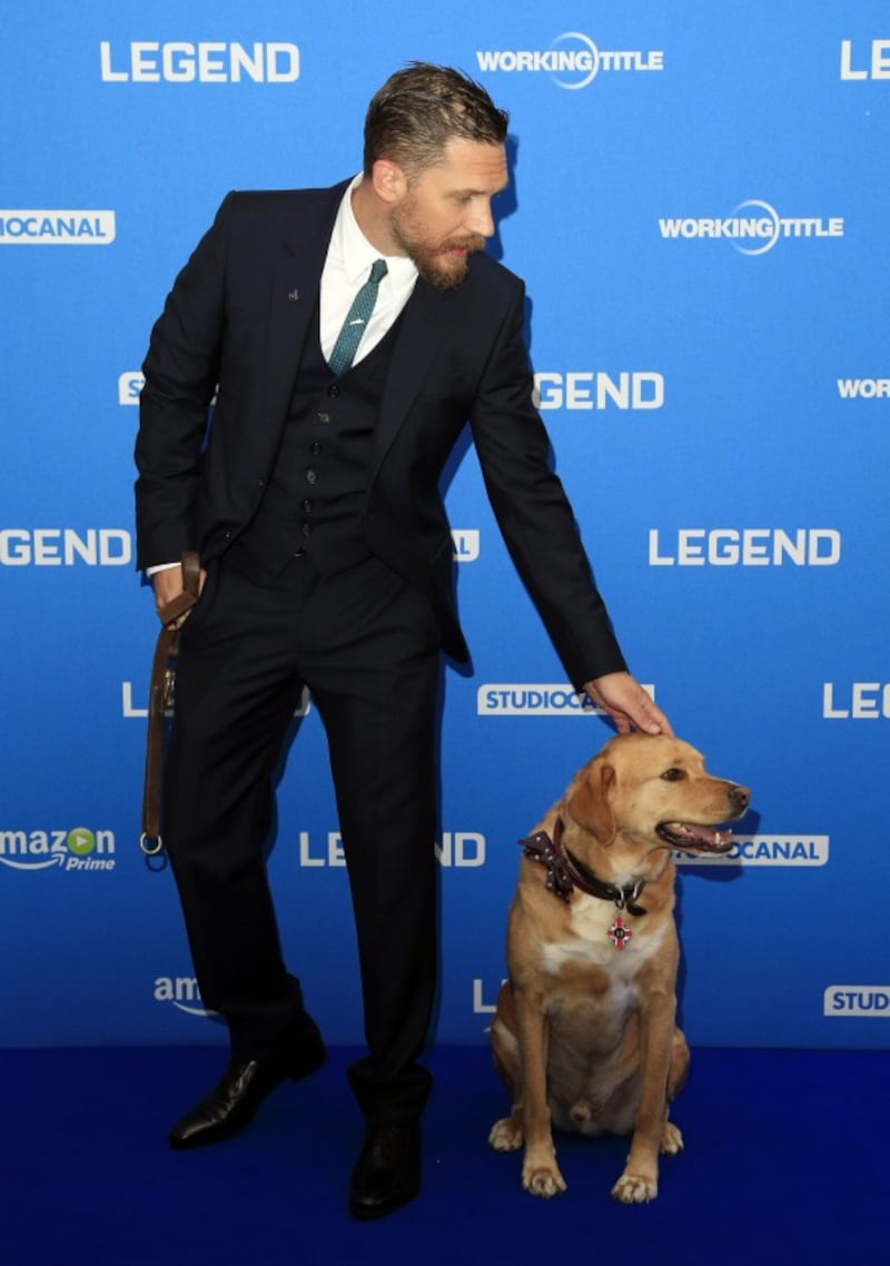 Tom Hardy and his dog Woody