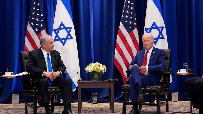 President Joe Biden meets with Israeli Prime Minister Benjamin Netanyahu in New York (Susan Walsh/AP/PA)