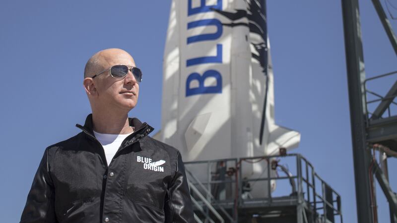 The billionaire Amazon and Blue Origin boss has spoken of his plans in deep space.