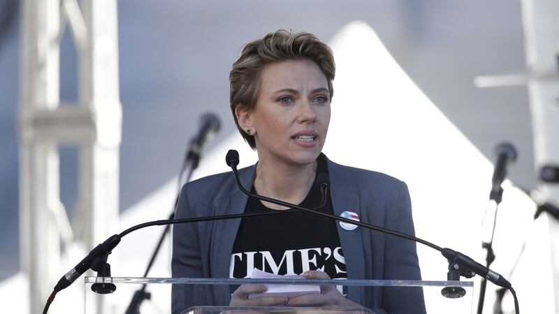 Scarlett Johansson, Viola Davis and Eva Longoria were among the stars to address an estimated 700,000-plus marchers in Los Angeles.