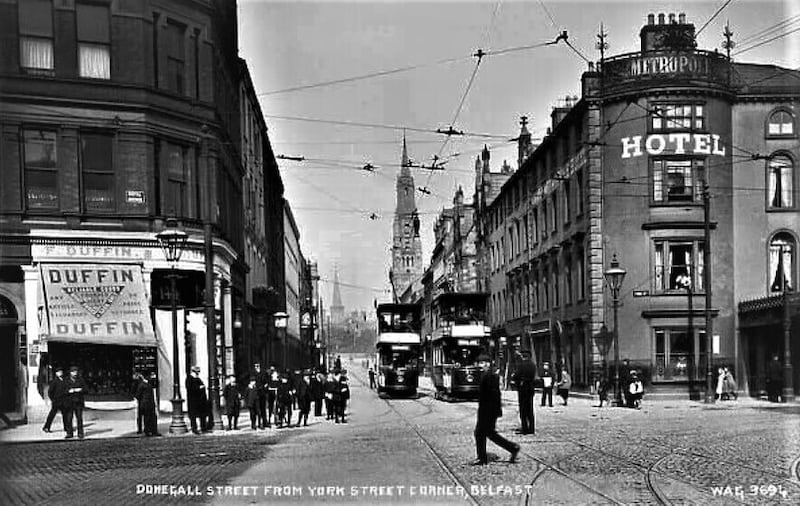 The junction of Donegall Street and York Street 1915