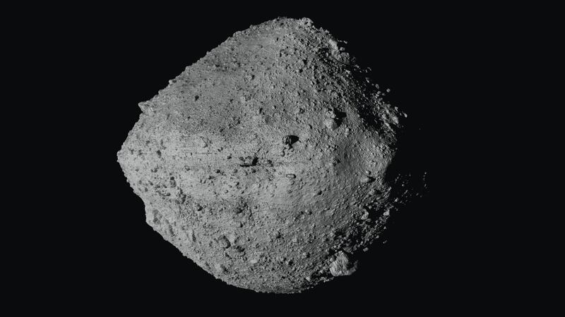 The Osiris-Rex spacecraft sent back confirmation of its contact with asteroid Bennu more than 200 million miles away.