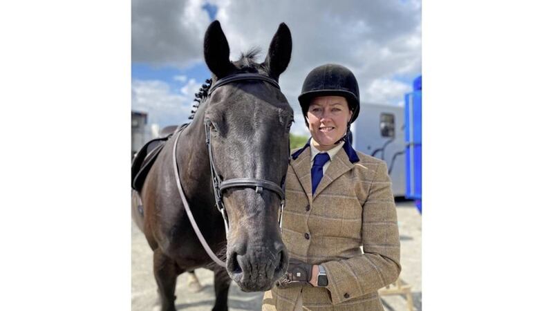Co Down woman Joanne Clough pictured with her horse, Juno 