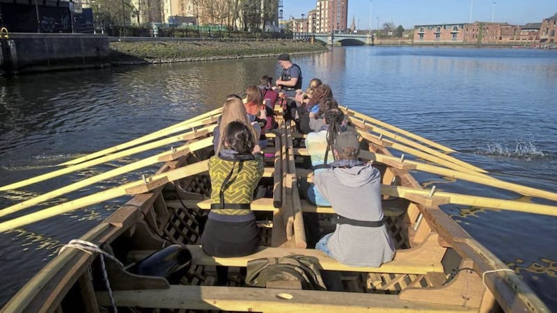The boating club holds weekly trips along the Lagan. Picture by Lagan Currachs 