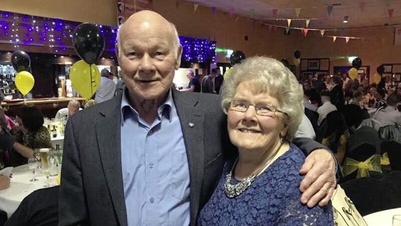 Brian Morgan with his sister Margaret McConville, mother of Armagh All-Ireland winner Oisin 