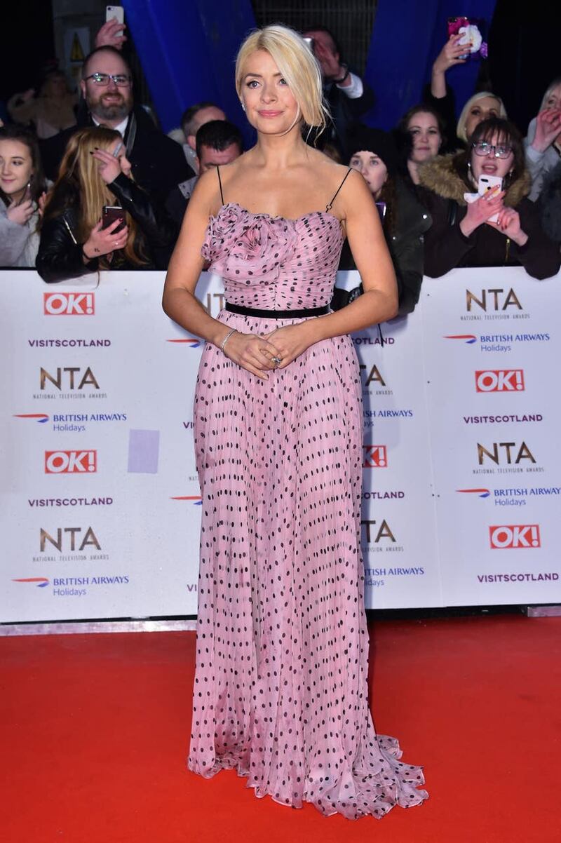 Holly Willoughby attending the National Television Awards