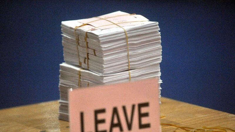 The Leave campaign benefited from a low turnout in nationalist constituencies. Alan Lewis- PhotopressBelfast.co.uk 24-6-2016.The EU Referendum count tonight at the Titanic Exhibition Centre in Belfast.. 