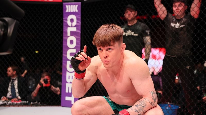 Caolan Loughran returns to action against American Julio Arce on July 18. PICTURE: PFL
