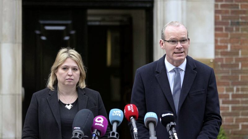 Karen Bradley and Simon Coveney will begin a renewed effort to restore devolution. Picture by Brian Lawless/PA Wire 