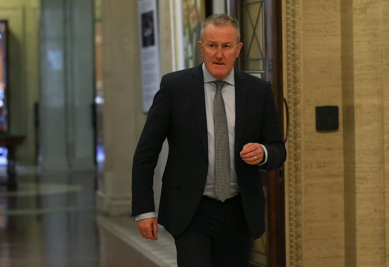 Minister for the Economy Conor Murphy , as Northern Ireland's devolved government is restored, Two years to the day since it collapsed. PICTURE:  COLM LENAGHAN