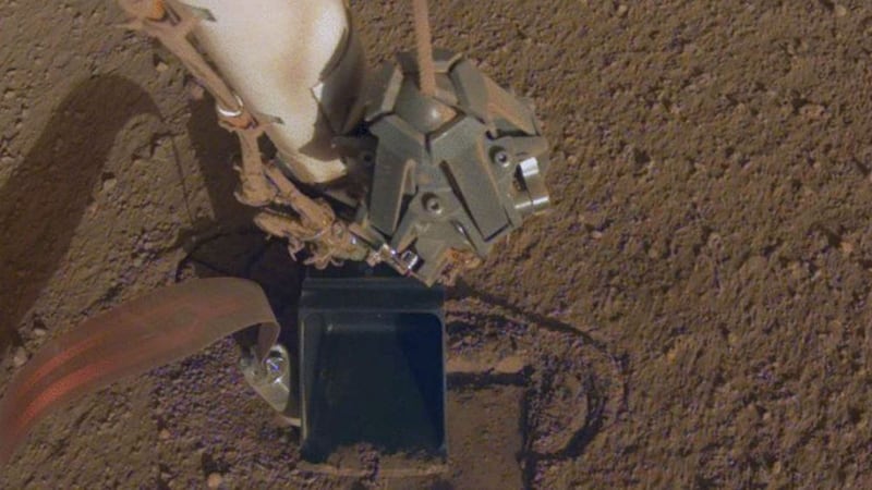 Nasa said the mechanical mole has penetrated three-quarters of an inch over the past week.