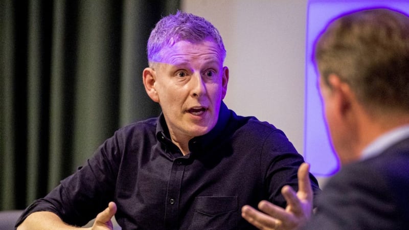Patrick Kielty during a conference at Ulster University&#39;s Belfast campus on ending sectarianism. Picture by Liam McBurney/PA 