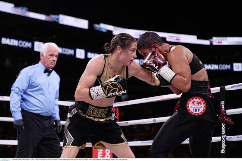 Katie Taylor dazzled while defeating Cindy Serrano at the TD Garden in Boston last October. Picture by Sportsfile 