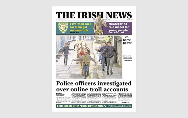 How The Irish News reported on the investigation in 2017 