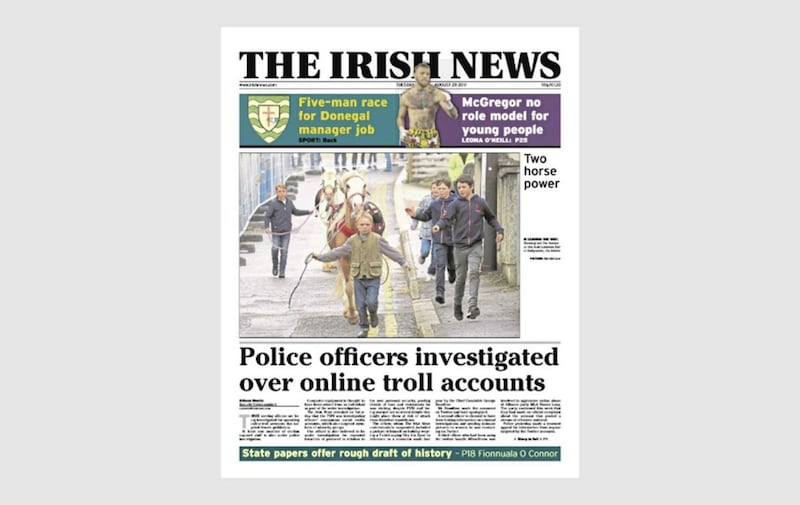 How The Irish News reported on the investigation in 2017 