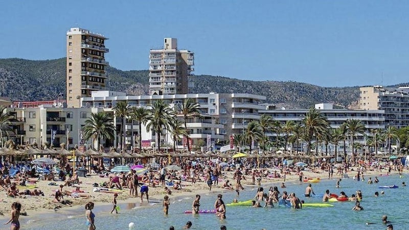 A 20-year-old man has died after falling 65ft from an balcony in the Spanish party resort of Magaluf.  