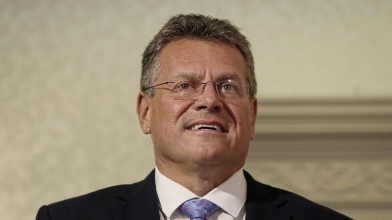 European Commission Vice President Maros Sefcovic unveiled new proposals this week on the NI Protocol. Photo: Brian Lawless/PA Wire. 