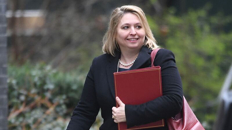 Secretary of State Karen Bradley, arriving in Downing Street this morning for a cabinet meeting&nbsp;