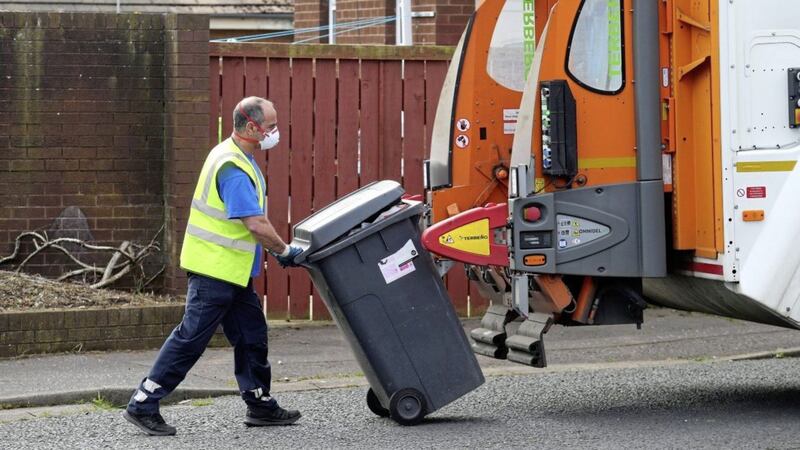 Blue and brown bin collections have resumed in Belfast. Picture by Mal McCann 