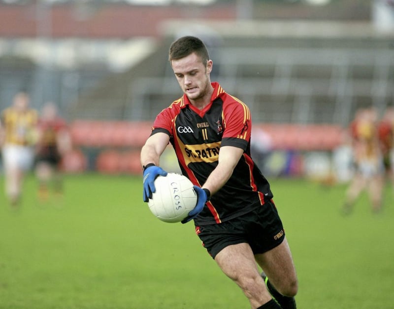 Robert Tasker, pictured playing for Cullyhanna. Picture by Seamus Loughran