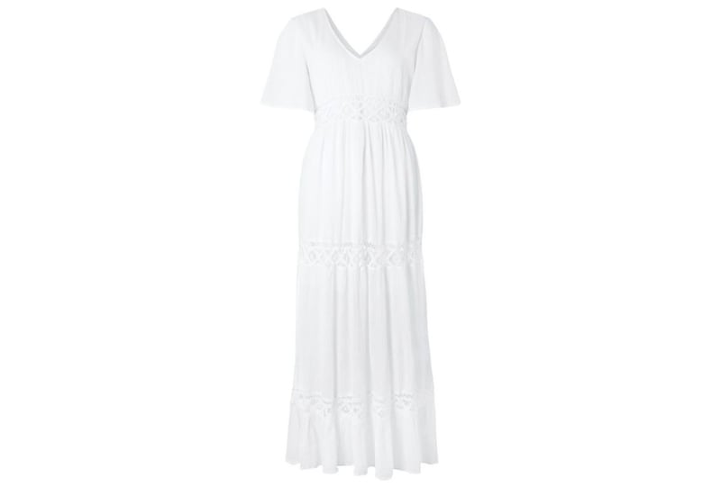 Lace-Insert Maxi Dress in White, &pound;38.50 (was &pound;55), Accessorize 