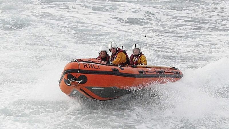 Bangor coastguard rescue team, the coastguard helicopter and Bangor lifeboat were deployed after the alarm was raised 