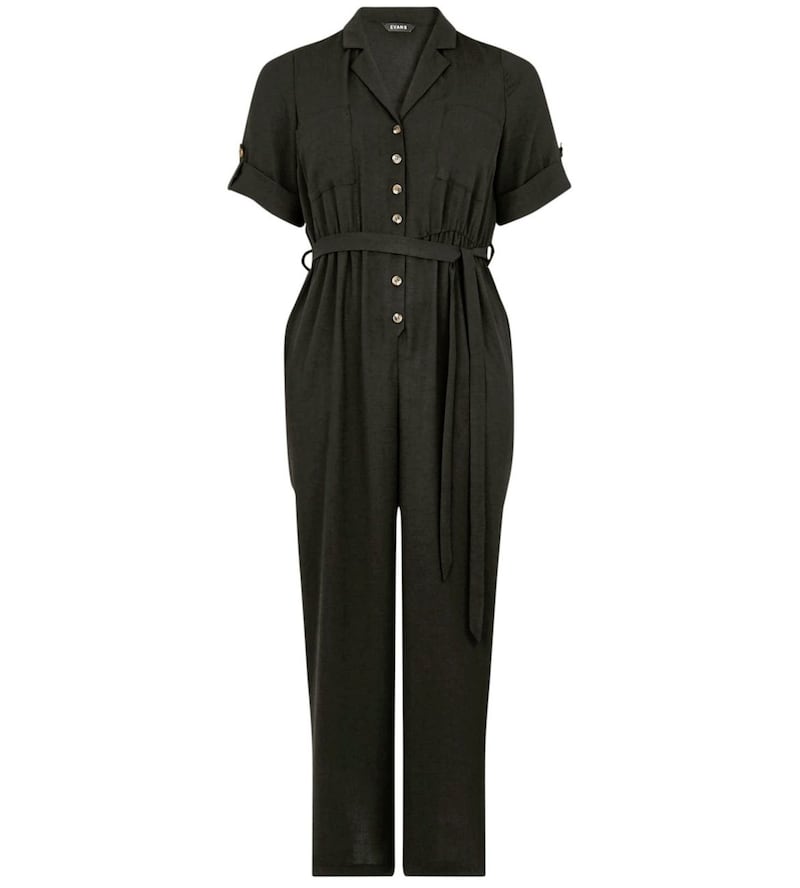 Evans Black Boiler Suit, &pound;40.50 (was &pound;45), available from Evans 